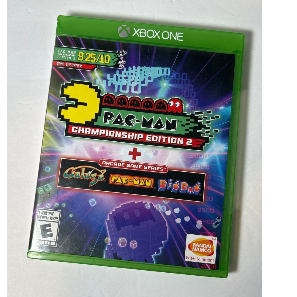 Pac-Man Championship Edition 2 + Arcade Game Series Xbox One CIB Tested Working